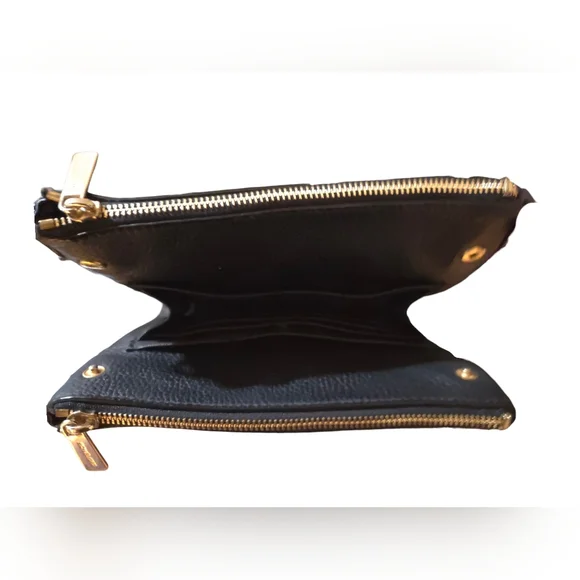 Michael Kors Fulton Crossbody Pebbled Black Leather Bag - FLAWED See Description - Picture 4 of 14